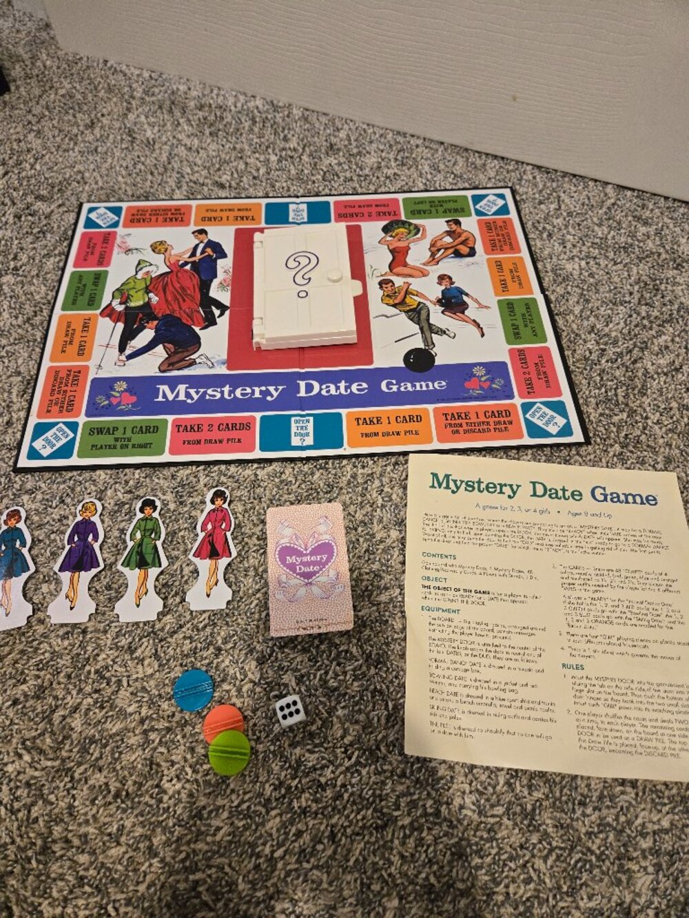 Mystery Date Board Game Nostalgia Edition Metal Tin Hasbro 2014